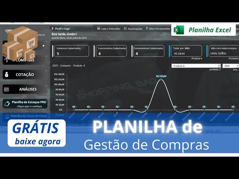 💢[Baixe Grátis] Planilha de Compras Grátis + Cotação de Preços Excel - Planilha de Gestão de Compras