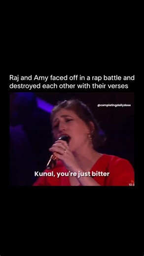 Songs | Music | Lyrics on Instagram: "Epic Rap Battle Alert! 🔥 Watch Kunal Nayyar and Mayim Bialik go head-to-head in this hilarious and witty rap battle from The Big Bang Theory's Drop The Mic special. 🤓🎤Who nailed the punchlines? Who came out on top? Watch and decide! Featuring sharp comebacks, geeky humor, and iconic TV throwbacks. Perfect for fans of The Big Bang Theory, rap battles, and comedy! #TheBigBangTheory #DropTheMic #KunalNayyar #MayimBialik #RapBattle #ComedyRap #TvShowRap #Funn