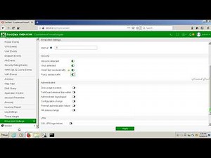 how to configure email alert setting in fortigate firewall