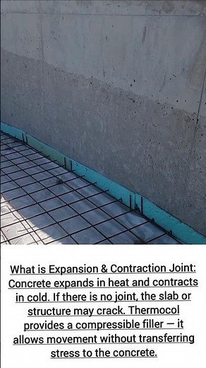 what is Expansion and Contraction Joints in concrete | #engineernaveediqbal#siteoffice #status#civil