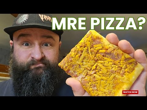 US Military Ration Peperoni Pizza Slice Menu 23 | MRE Review