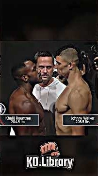 Johnny Walker vs. Khalil Rountree Jr. #ufc #mma #knockout