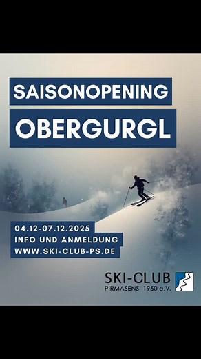 📅 04.12.2025 – 07.12.2025 Für alle Übungsleiter Ski-Alpin & Snowboard und Freifahrer #– sichert euch jetzt euren Platz zur Fortbildung im traumhaften Obergurgl! 🎿❄️ 🏠 Unterkunft: Doppelzimmer & Apartments im Haus Verwall – nur ca. 50 Meter vom Lift entfernt! 🚡 🍽️ Inklusivleistungen: • 3 Übernachtungen im Haus Verwall • Frühstück inklusive 💶 Kosten: 330 € ( 30 € für Nichtmitglieder) 📩 Info & Zimmerbelegung: Anton Wilhelm 📧 anton.wilhelm@ski-club-ps.de 📞 0174 2076383 #DSV #Skiclub #Fortbi