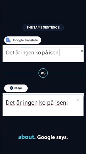 I found the sentence no translator survives | Google vs DeepL