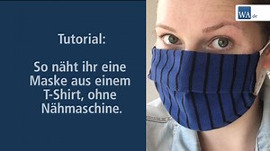 542K views · 1.2K reactions | Ab Montag gilt auch in Hamm die Maskenpflicht. Wir zeigen euch, wie ihr aus einem T-Shirt schnell und einfach eine Maske nähen könnt. | WA | Facebook