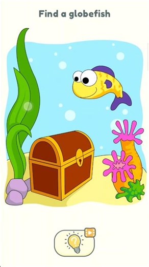 DOP2 Level 37 Find a Globefish 🐡 | Delete One Part Level 37 Solution #dop2 #gaming #shorts