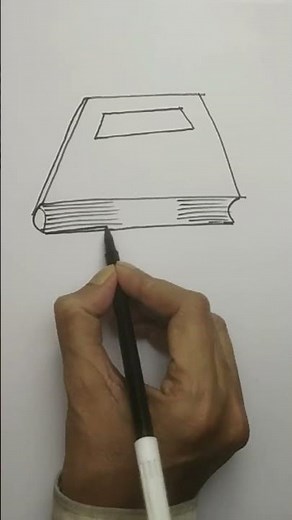 How to draw a book in one point perspective #drawing #shorts