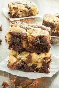 Yellow Cake Mix Brownies With Chocolate Chips | The Cake Boutique