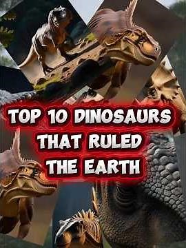 TOP 10 DINOSAURS THAT RULED THE EARTH