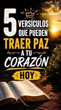 5 versículos que pueden darte paz en un minuto. #dios #biblia #fe