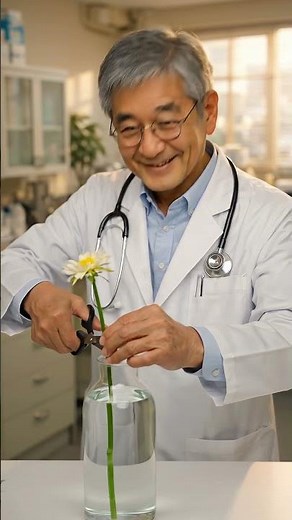 【延命術】お花が2倍長持ち！10円玉と「アレ」を入れるだけで枯れない魔法 #Shorts