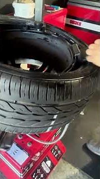 HOW TO INSTALL A LOW PRO TIRE ON A REVERSE MOUNT RIM #tireguy