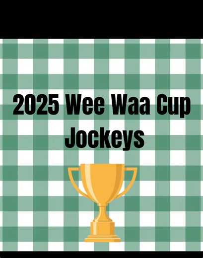 Check out the line up of the 2025 Wee Waa Cup jockeys… Got a favourite? Who will claim victory and take home the Wee Waa Cup? | Wee Waa & District Pony Club Inc.