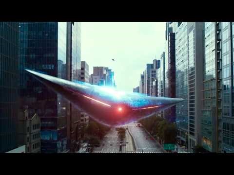 The moment a "strange spaceship" appears in the sky above Korea / Behind-the-scenes footage of th...