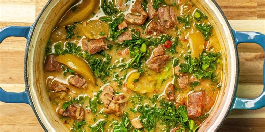 Creamy pork and cider casserole recipe