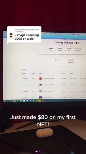 Reply to @goldenfreddy437 #nft #fyp