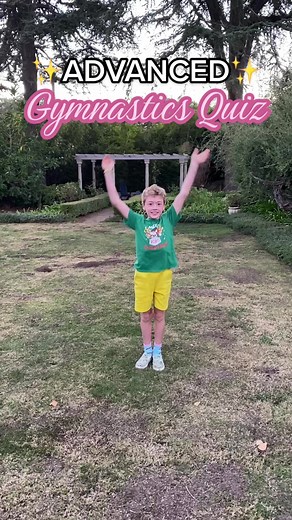 ADVANCED Gymnastics quiz! How did he do?? #gymnasticsquiz #advancedgymnasticsquiz #gymnastics #aerial #walkover #gymnasticschallenge
