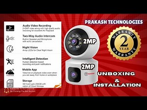 trueview 2mp + 2mp linkage wifi indoor camera with all futures explained by prakash Technologies