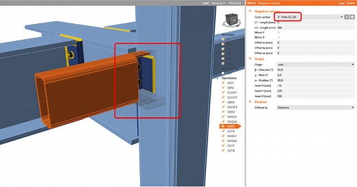 How to use negative volume operation
