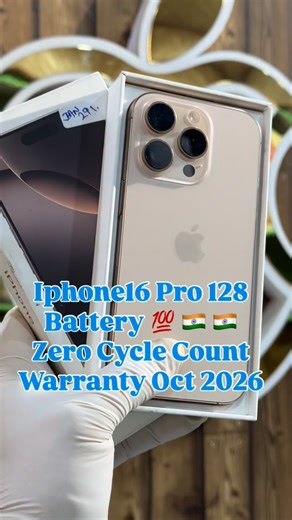 MOBILE HUB ANANTNAG on Instagram: "16Pro 128gb BH 💯 zero cycle count Oct 2026 Warranty @mobile_hub_anantnag #reelsinstagram #mobilehubanantnag #explorepage #viewforview"