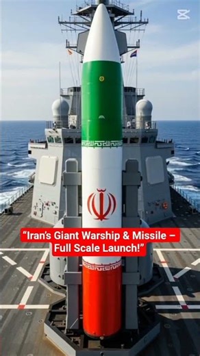 “Massive Iranian-Flag Warship Launches Giant Missile – Full View!”