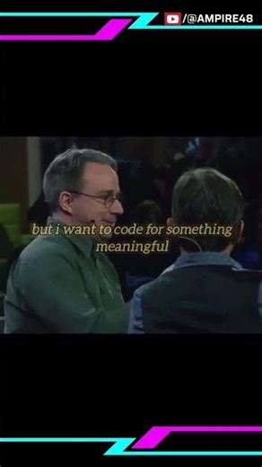 Git Exists Because Linus Torvalds Wanted Peace 😂 | #ampire48 #linux #git #linustorvalds #coding