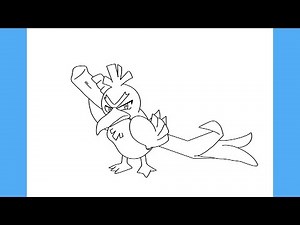 HOW TO DRAW POKÉMON GALARIAN FARFETCH'D