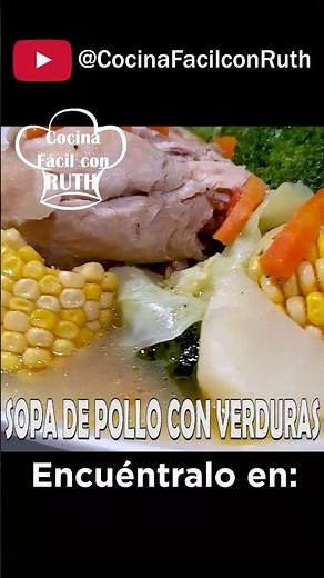 SOPA DE POLLO CON VERDURAS Delicioso y fácil, pruébalo #sopadepollo #sopadeverduras #sopa #verduras