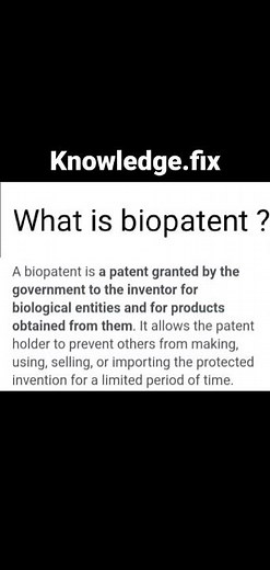 what is biopatent? Definition of biopatent.