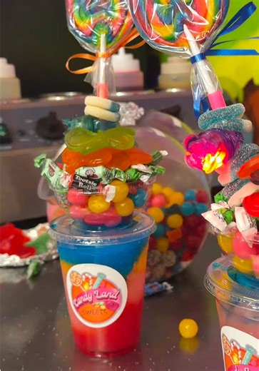 🍭CandyLandSweets🍭 📍529 E 71st Chicago IL 60619 Candy Land Loaded Slushyy🤤🤤 #slushy #candystore #chicago #fyp #candy