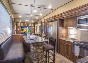 7.5K views · 84 reactions | The high-top dinette and panoramic window are just some of the many "Wow!" factors in this Sprinter 353FWDEN floorplan. You'll also find entertainment center with 50" TV, theater seating, two fold-out sofa sleepers, 18-cubic foot refrigerator and a whole lot more...www.KeystoneRV.com/Sprinter-Wide-Body | Keystone RV | Facebook