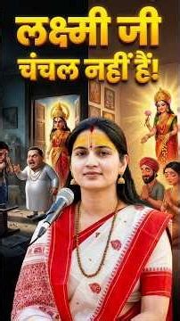 लक्ष्मी जी ने खुद बताया - वे किसके घर रुकती हैं? 😱 #katha #dharmik #bhaktikatha #laxmi #sanatan