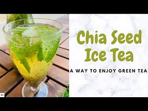 Chia Seed Ice Tea🍹|A Way to Enjoy Green Tea |Rimzy's Kitchen |Happy Cooking!!