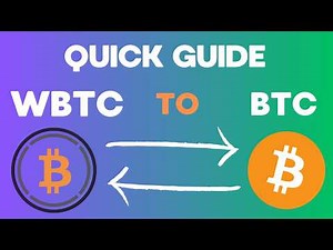 Bridge wBTC to BTC - Swap Wrapped Bitcoin to BTC on ANY CHAIN