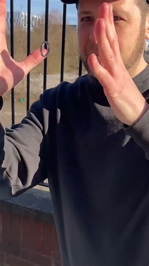Mind blowing levitating ring magic reaction