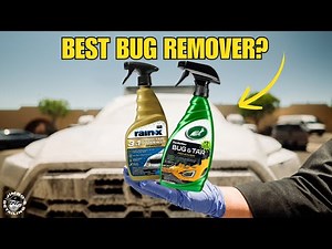 TURTLE WAX BUG & TAR vs RAIN-X BUG, TAR & ADHESIVE REMOVER