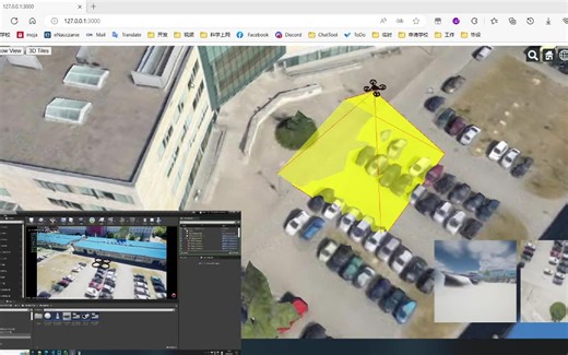 虚幻+微软Airsim+CesiumJS+Cesium for Unreal+Nodejs服务器＋谷歌3d tile map=开源无人机模拟和GIS监视器