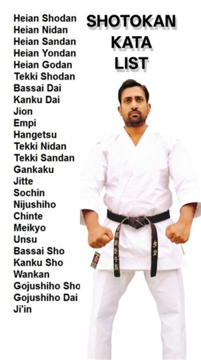 Shotokan Kata List Step By Step #karatesir786 #karate #karatetraining | KARATE SIR