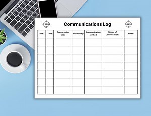 Printable Communications Log Template,client Contact Tracker, Phone Log, Email Tracker, Parent Call Log, Phone Call Tracker, Parent Contact - Etsy
