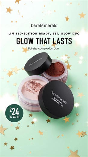 Ready, Set, Glow is your secret to showing up radiant at every holiday moment. | bareMinerals