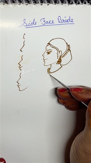 Bride side face step by step mehndi 🤭🩷 #mehndi #bride