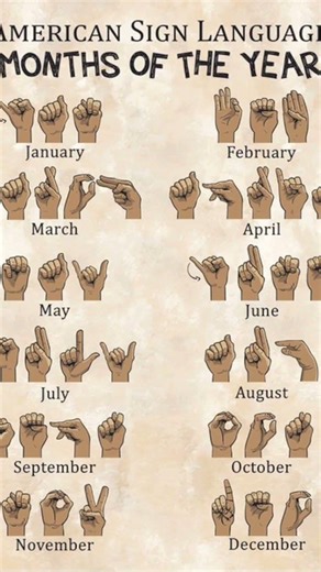 AMERICAN SIGN LANGUAGE- MONTHS OF THE YEAR #asl #father4son #bibekjeevan #signlanguage #deaf