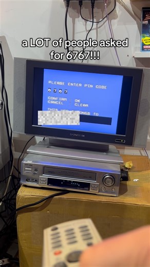 𝕋ℍ𝔼 𝕋𝔸ℙ𝔼 𝕋ℝ𝕆𝕍𝔼 | day 14 of trying to break the VCR code! 6-7 has been a popular guess, will it open? #explore #retro #physicalmedia #vhs #67 | Instagram