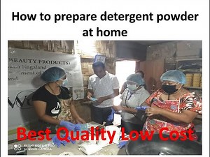 How to make detergent powder, step by step tutorial 100% Practical