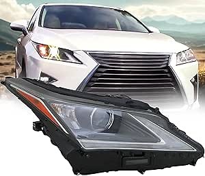 Amazon.com: ALLIGATOR AUTO LIGHTS Headlight Assembly Replacement For Lexus 2016 2017 2018 2019 RX350 Base, F Sport - RX350L Base - RX450h Base, F Sport with Bulb Right/Passenger Side LX2503173 / OEM 81110-0E260 : Automotive