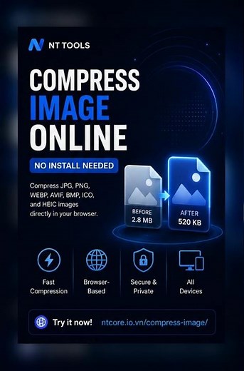 Compress Image Online Free ⚡