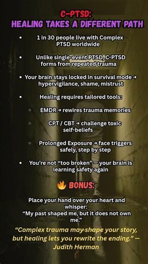 🧠 Healing Complex PTSD.... #selfcare #motivation #cptsd