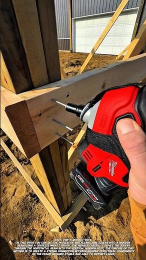 Installing Long Wood Screws with an Impact Driver | Timber Frame Construction.