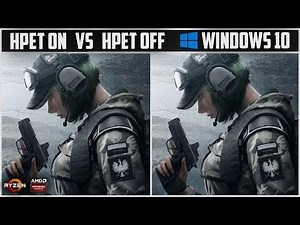 HPET ON vs HPET OFF ( WINDOWS 10 ) | Ryzen 5 2600 VEGA 56 Gaming Benchmarks