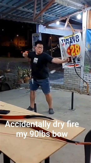i accidentally dry fire a 90lbs bow.
